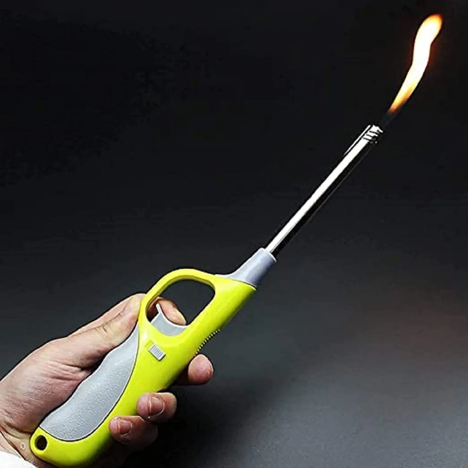 0154 Plastic Flame & Gas refillable Lighter (Multicolour)