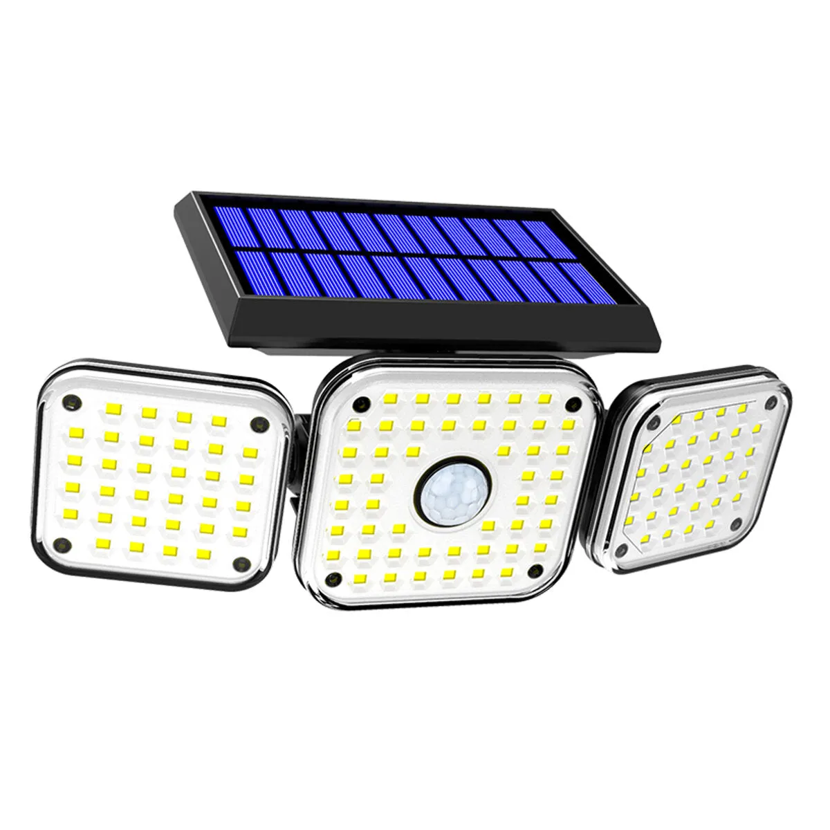 112LED/138LED/132COB Solar Motion Sensor Lights Security Wall Lamp Floodlight 3-Head