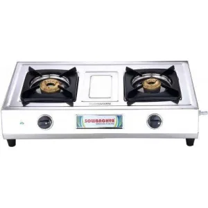 2 Burner Stainless Steel Gas Stove