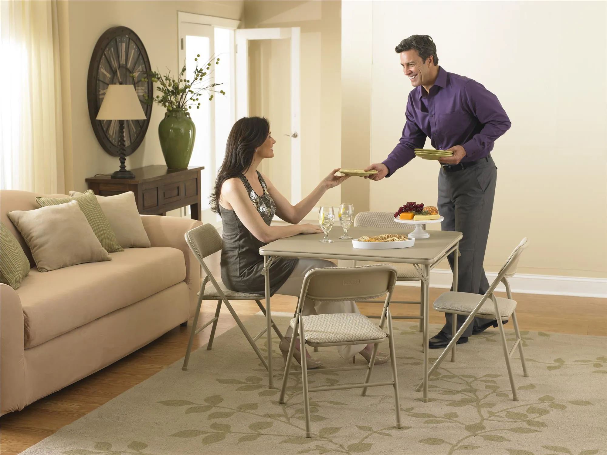 5-Piece Folding Table and Chair Set