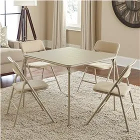 5-Piece Folding Table and Chair Set