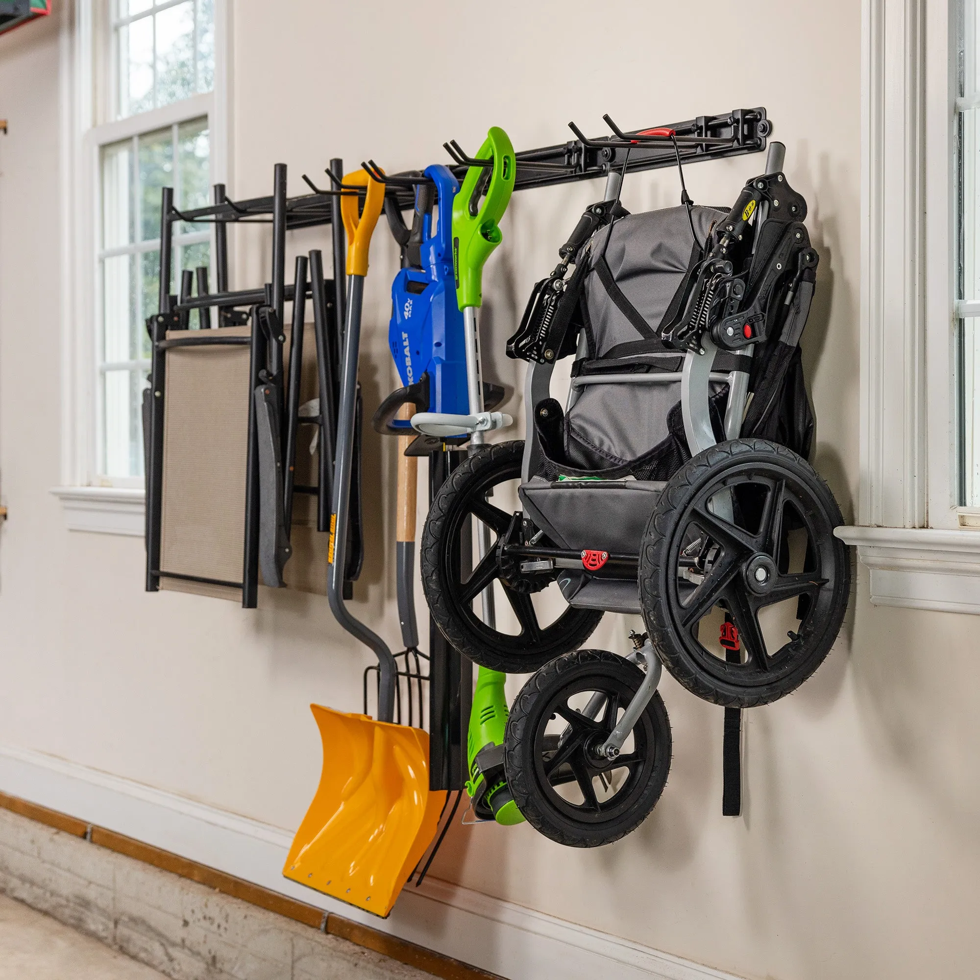 64" Modular Multi-Use Adjustable Garage Organizer | Holds 600 lbs