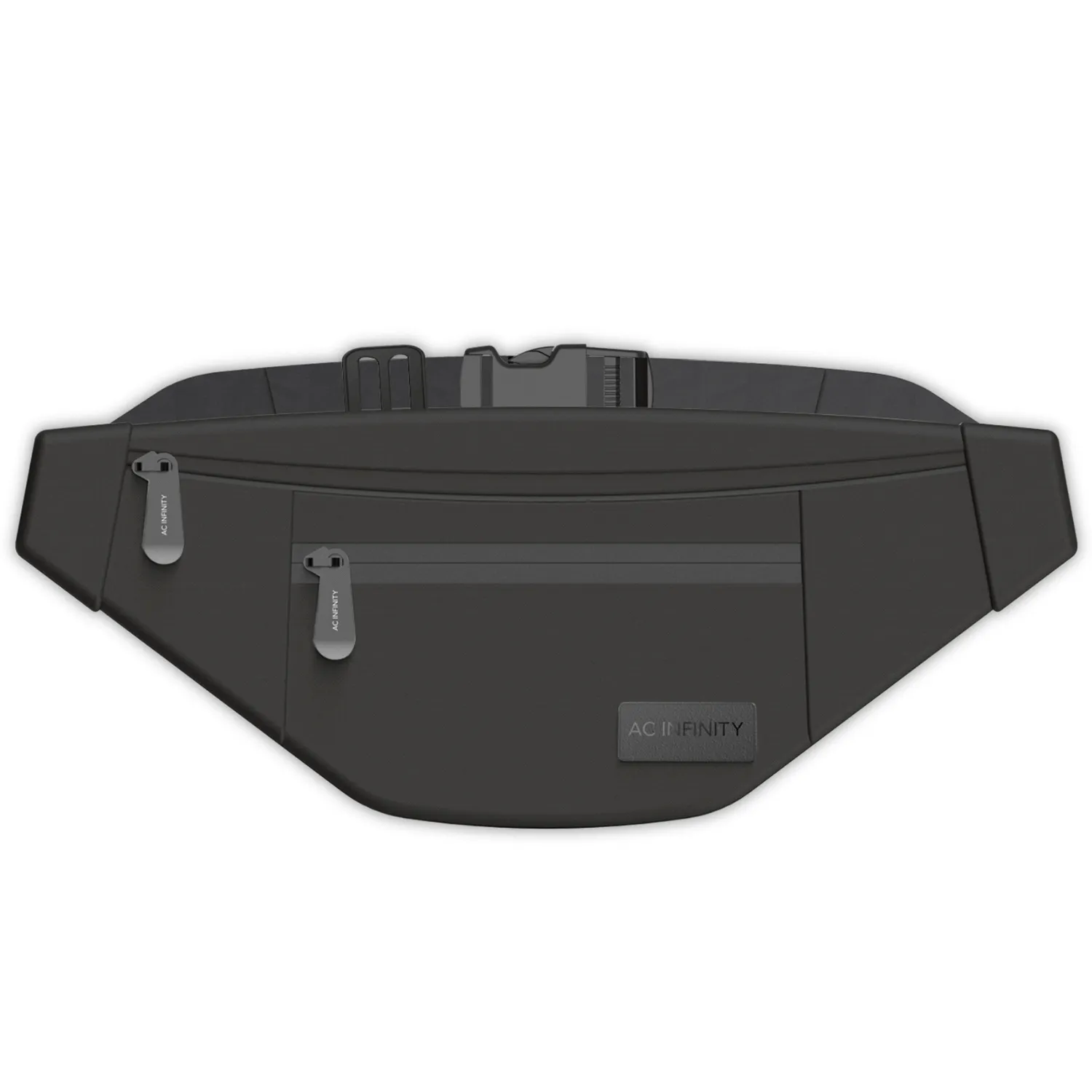 AC Infinity Smell Proof Belt Bag, Black, with 900D Nylon Fabric and Carbon Filter Lining