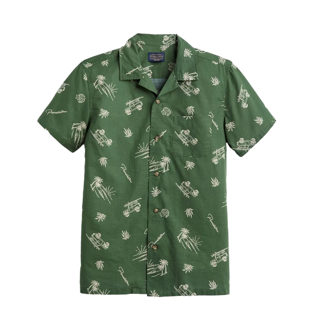 Aloha Shirt Dune Rider Olive