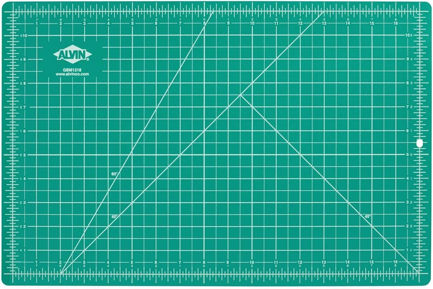 Alvin Cutting Mat Professional Self-Healing 12"x18" Model GBM1218 Green/Black Double-Sided, Reversible Mats/Rotary Cutting Board for Crafts, Sewing, Fabric - 12x18 Inch