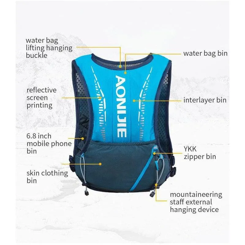 Aonjie 5L Windrunner  Waistcoat - Blue