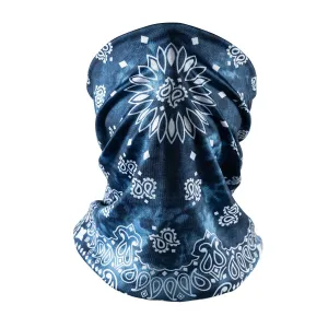 Bandana Face Mask - Navy Paisley Tie Dye (Available online only)