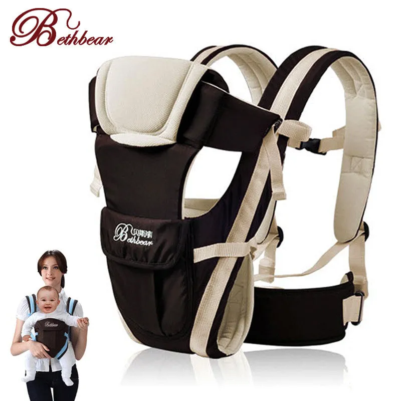 Beth Bear 0-30 Months Breathable Front Facing Baby Carrier 4 in 1 Infant Comfortable Sling Backpack Pouch Wrap Baby Kangaroo New