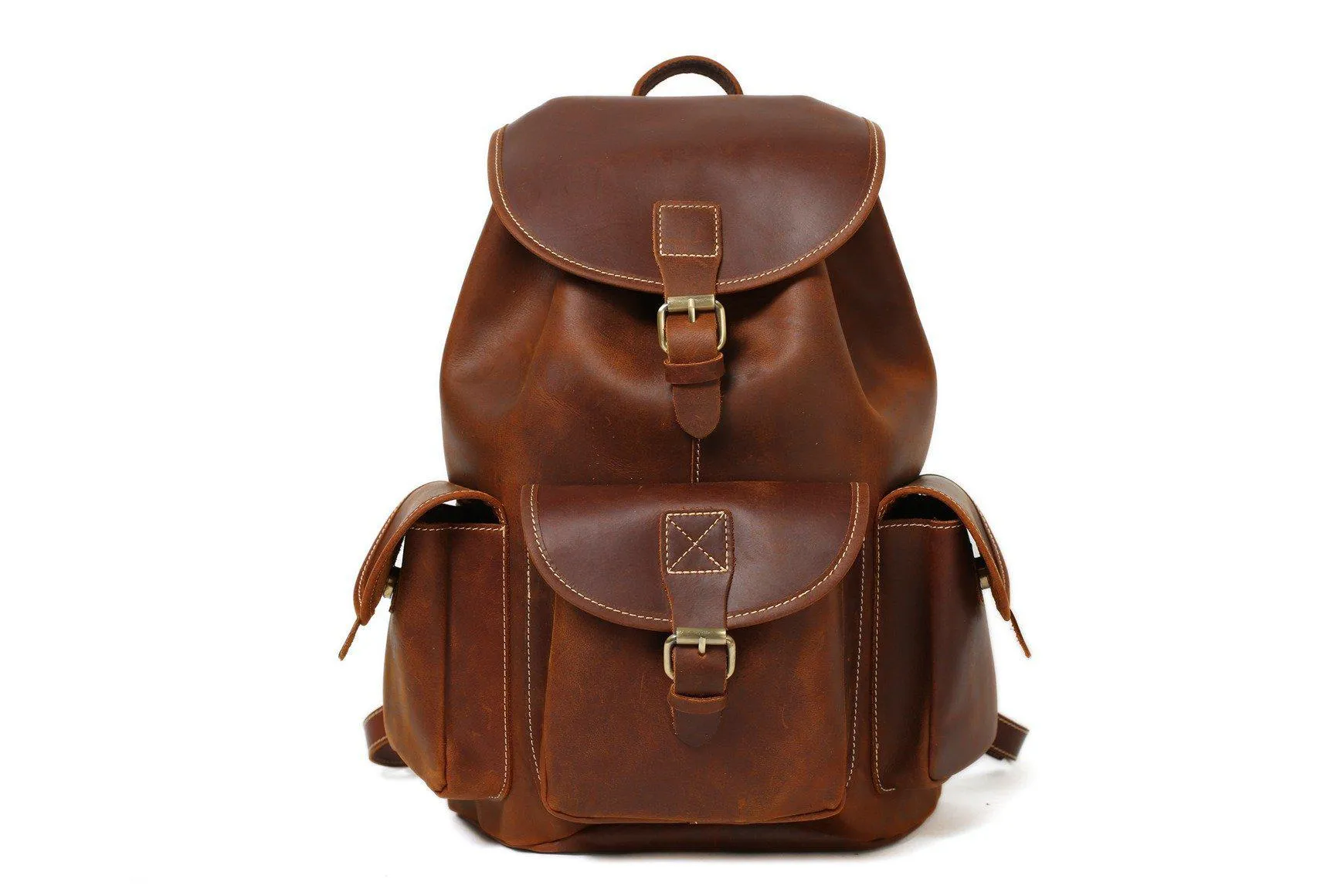 CF13 MEDIUM SIZE HANDMADE LEATHER BACKPACK