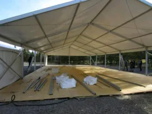 Clearspan Tent, 15M X 35M Plain Wall