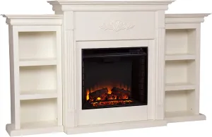 Electric Bookcases Fireplace