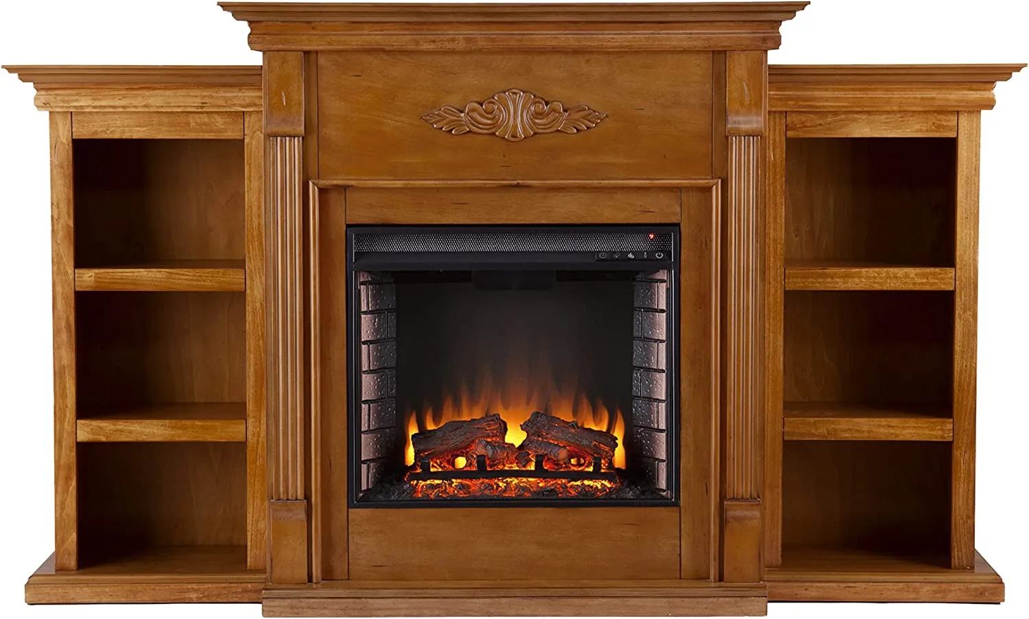 Electric Bookcases Fireplace