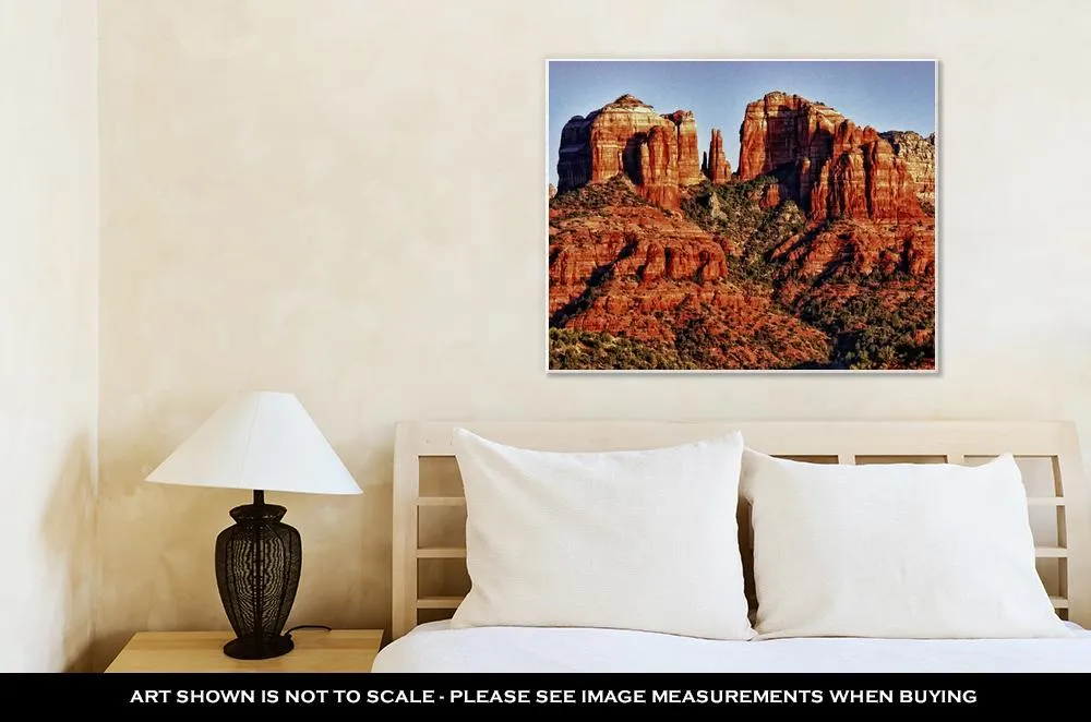 Gallery Wrapped Canvas, Messunset On Cathedral Rock Near Sedonarizon