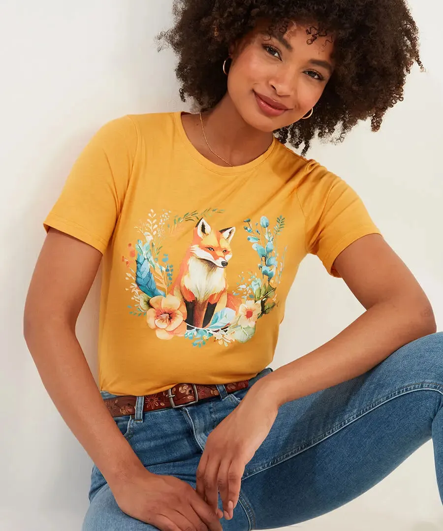 Joe Browns 10 Ochre Foxy T-Shirt