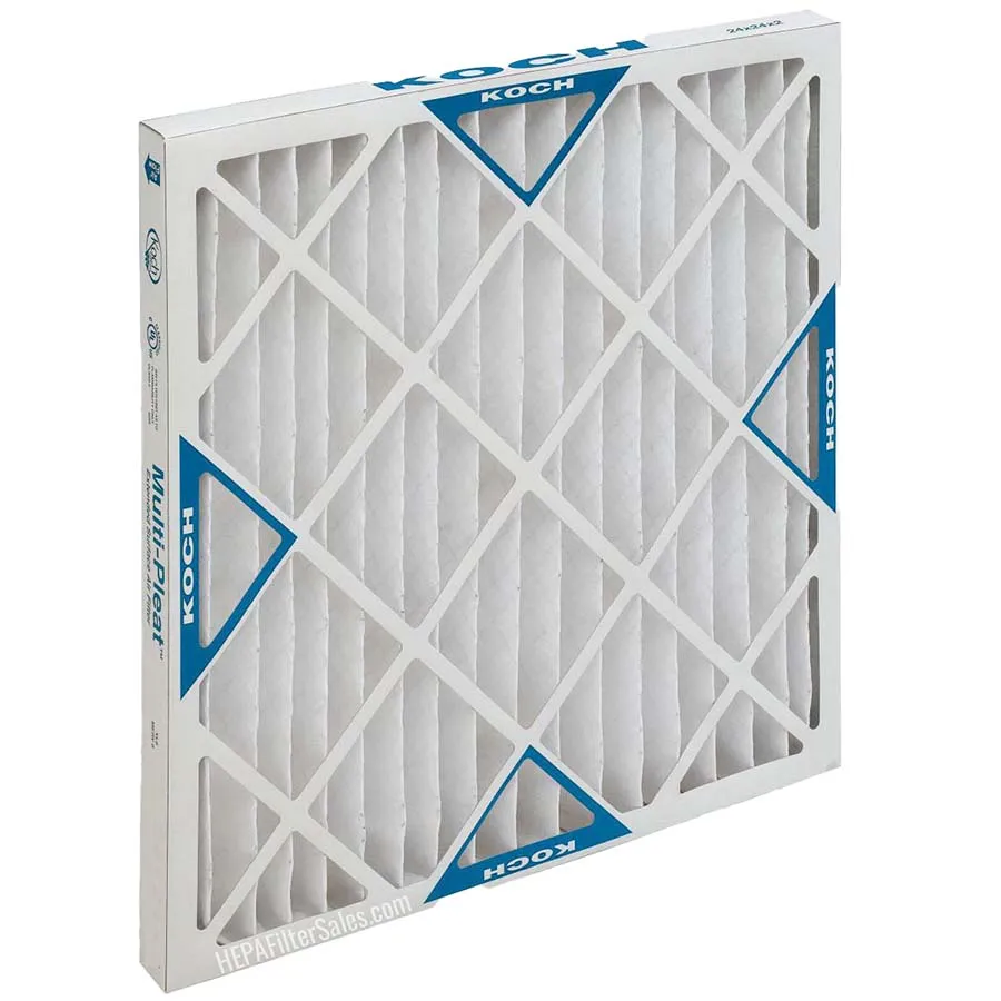 Koch Air Filter 16 3/8 x 21 1/2 x 1 MERV 8 Pleated Air Filter - 12 Pack