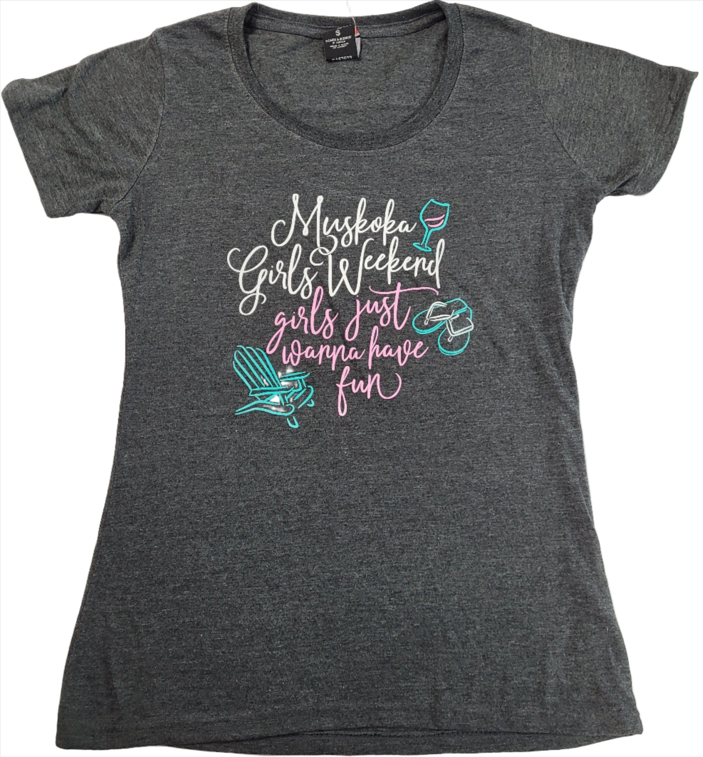 Ladies Weekend Muskoka T-Shirt in Grey