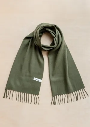 Lambswool Scarf in Olive