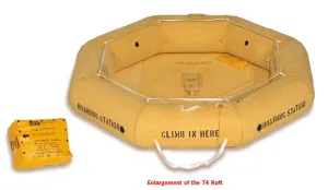 Life Raft (T4), Classic Rafts. Single Tube  FAA Type II, 4-Man