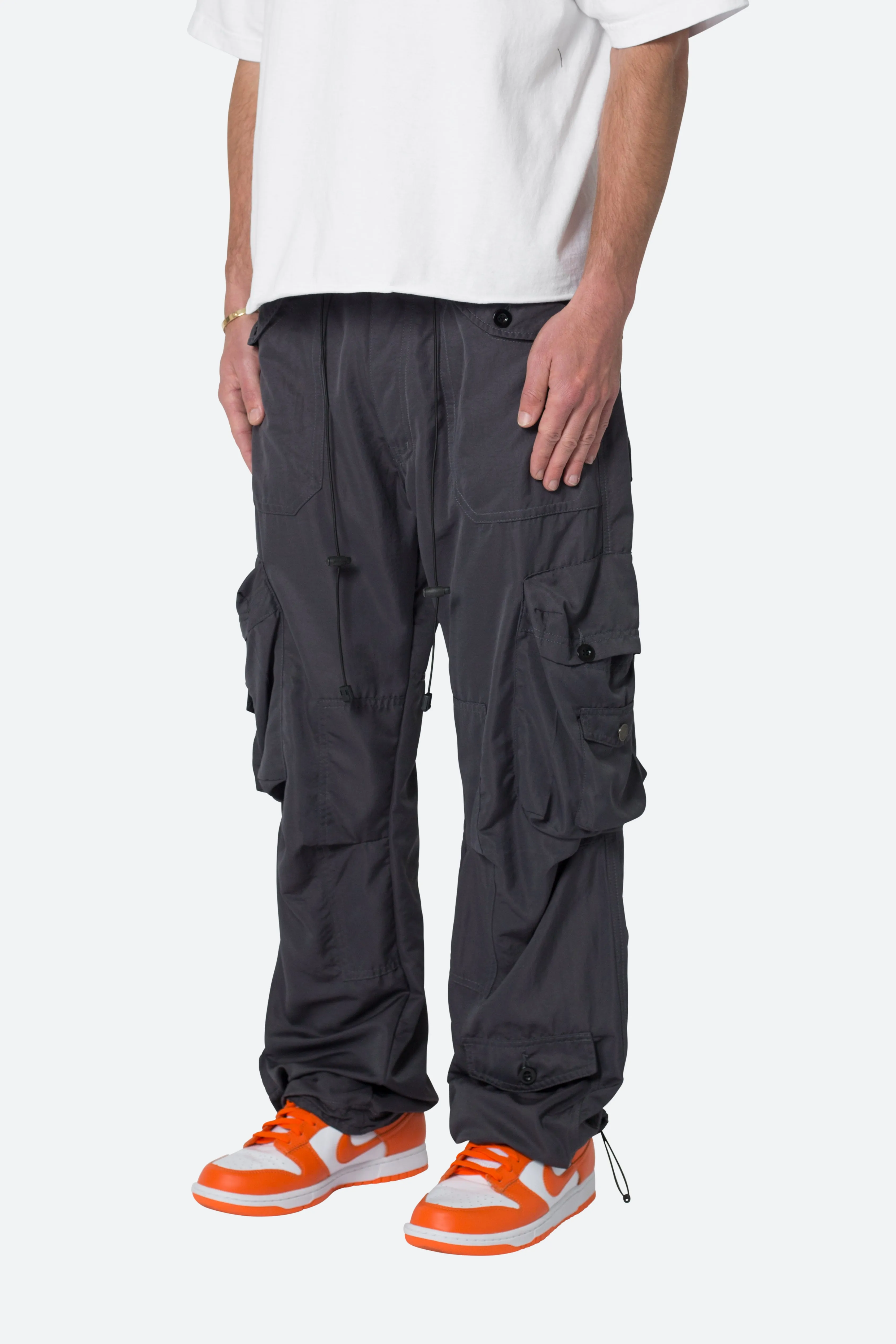 Lightweight Cinch Cargo Pants - Faded Black