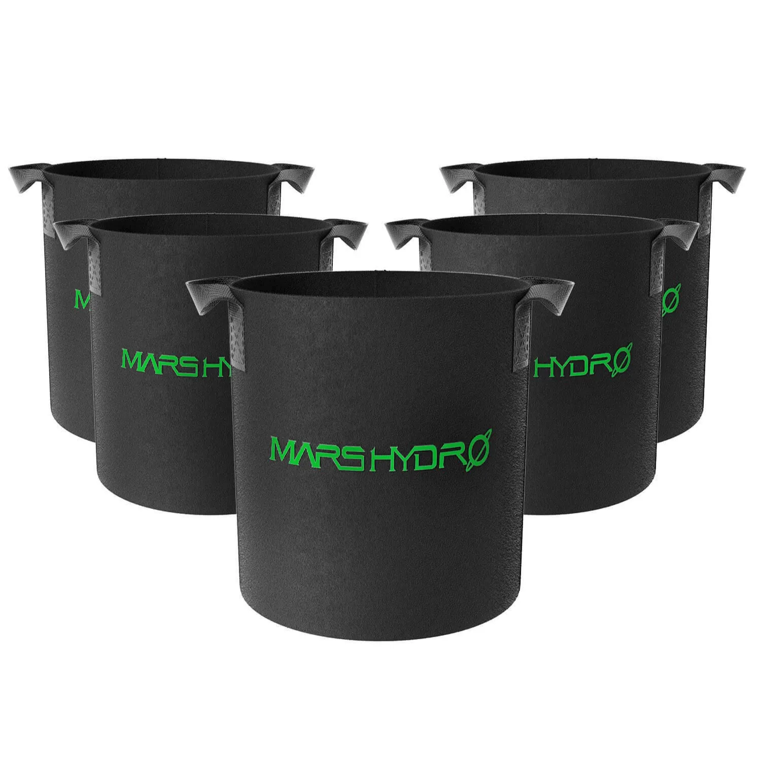 Mars Hydro 5 Gallon Black Fabric Grow Bag with Handles - 5-Pack