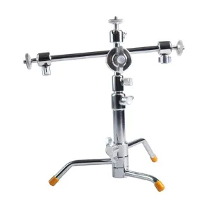 Mini Table Pocket C-Stand with Three Ball Heads