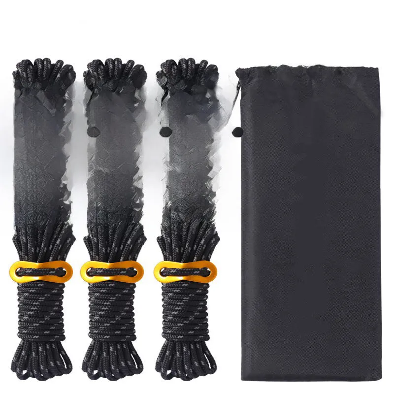 Outdoor Camping Reflective Windproof Nylon Ropes (6-Piece)