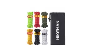 Outdoor Camping Reflective Windproof Nylon Ropes (6-Piece)