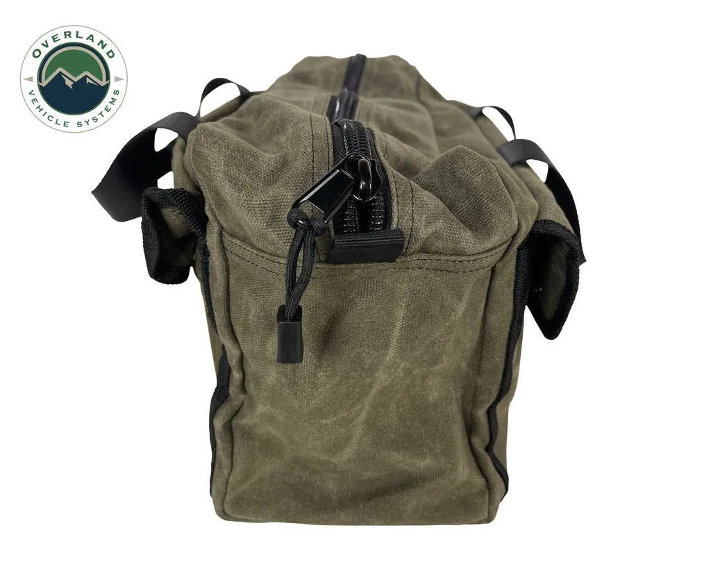 Overland Vehicle Systems Small Duffle Bag With Handle And Straps - #16 Waxed Canvas | Universal