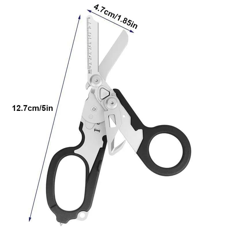 Raptor Emergency Response Shears Multifunctional Outdoor Tools With Glass Breaker Strap Cutter Folding Pliers Safety Hammer