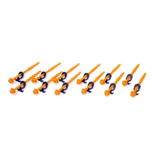 Screw-in pegs Normal (N) • Pack of 12 (PP02) • tarps, tents, awnings, gazebos, etc