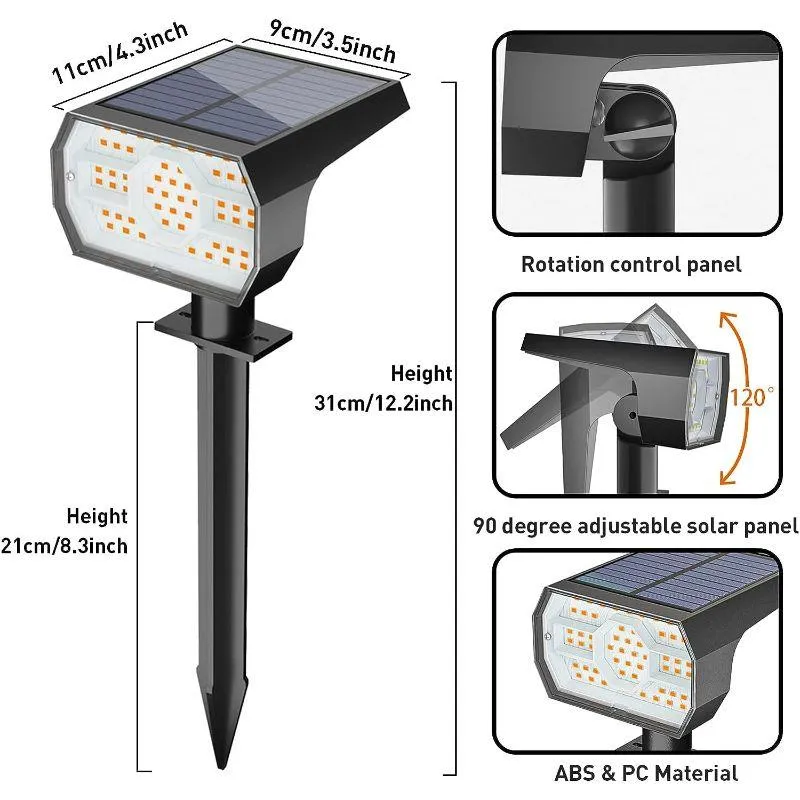 Solar Landscape Spotlights – Waterproof Outdoor LED Lighting