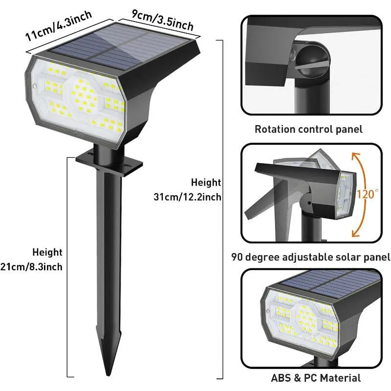 Solar Landscape Spotlights – Waterproof Outdoor LED Lighting