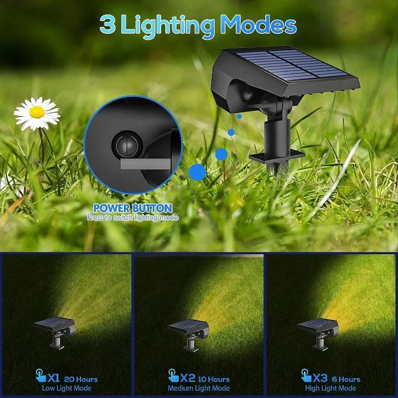 Solar Landscape Spotlights – Waterproof Outdoor LED Lighting