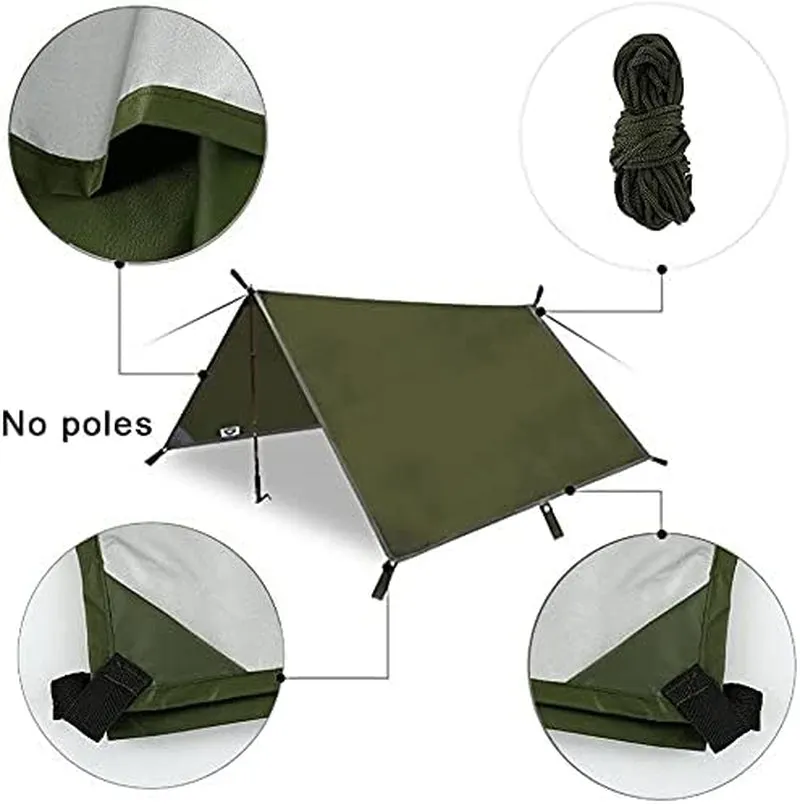 StormGuard 3Mx3M Camping Tarp: Waterproof & Windproof Shelter for Ultimate Outdoor Protection