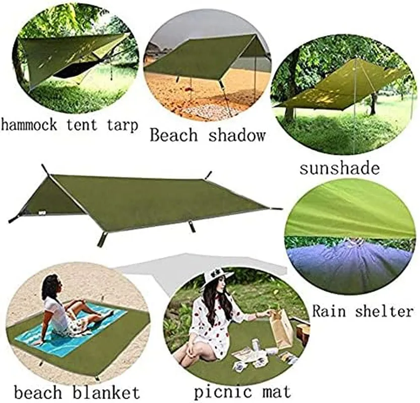 StormGuard 3Mx3M Camping Tarp: Waterproof & Windproof Shelter for Ultimate Outdoor Protection