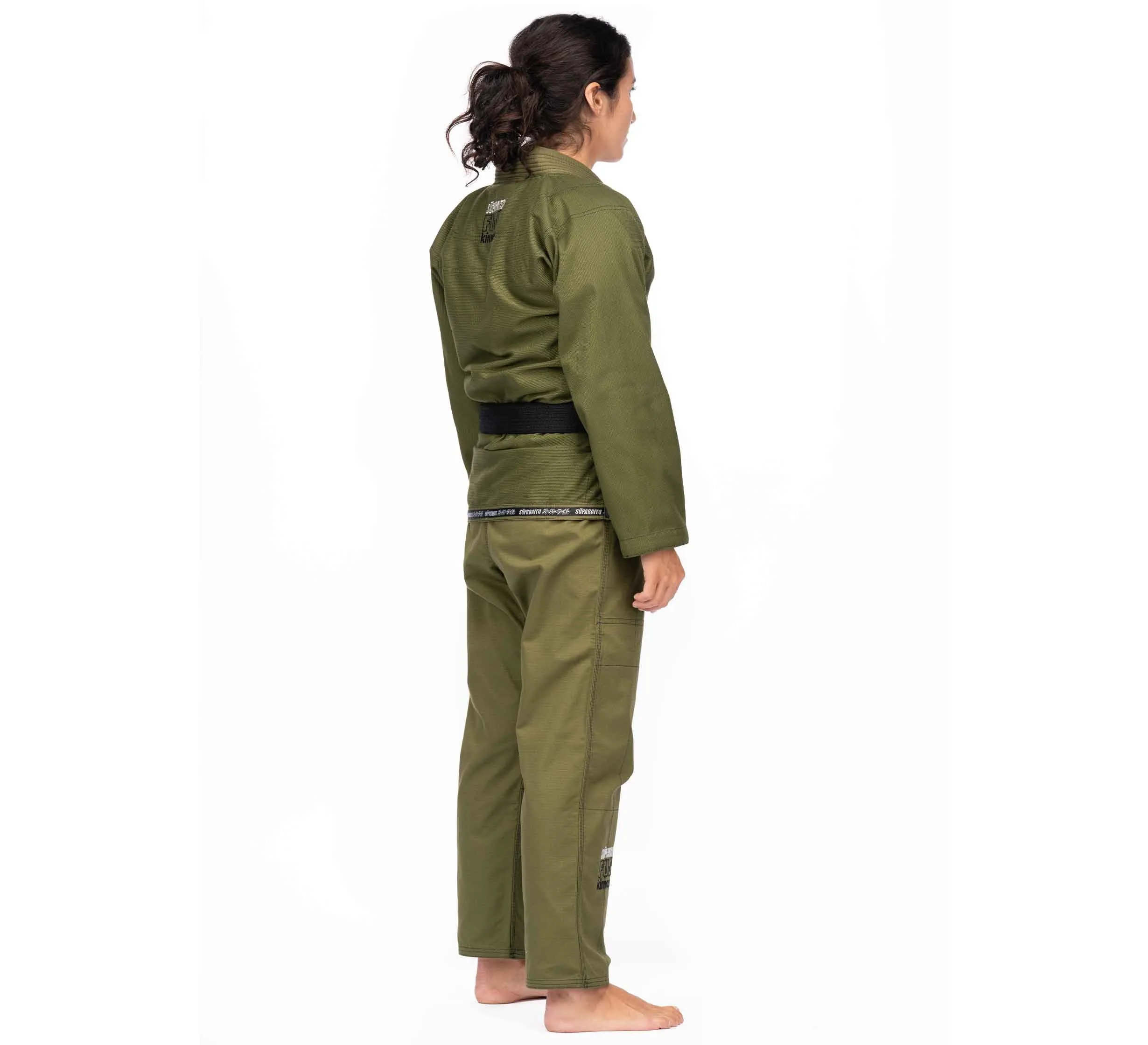 Suparaito BJJ Gi (Unisex Size) Army Green