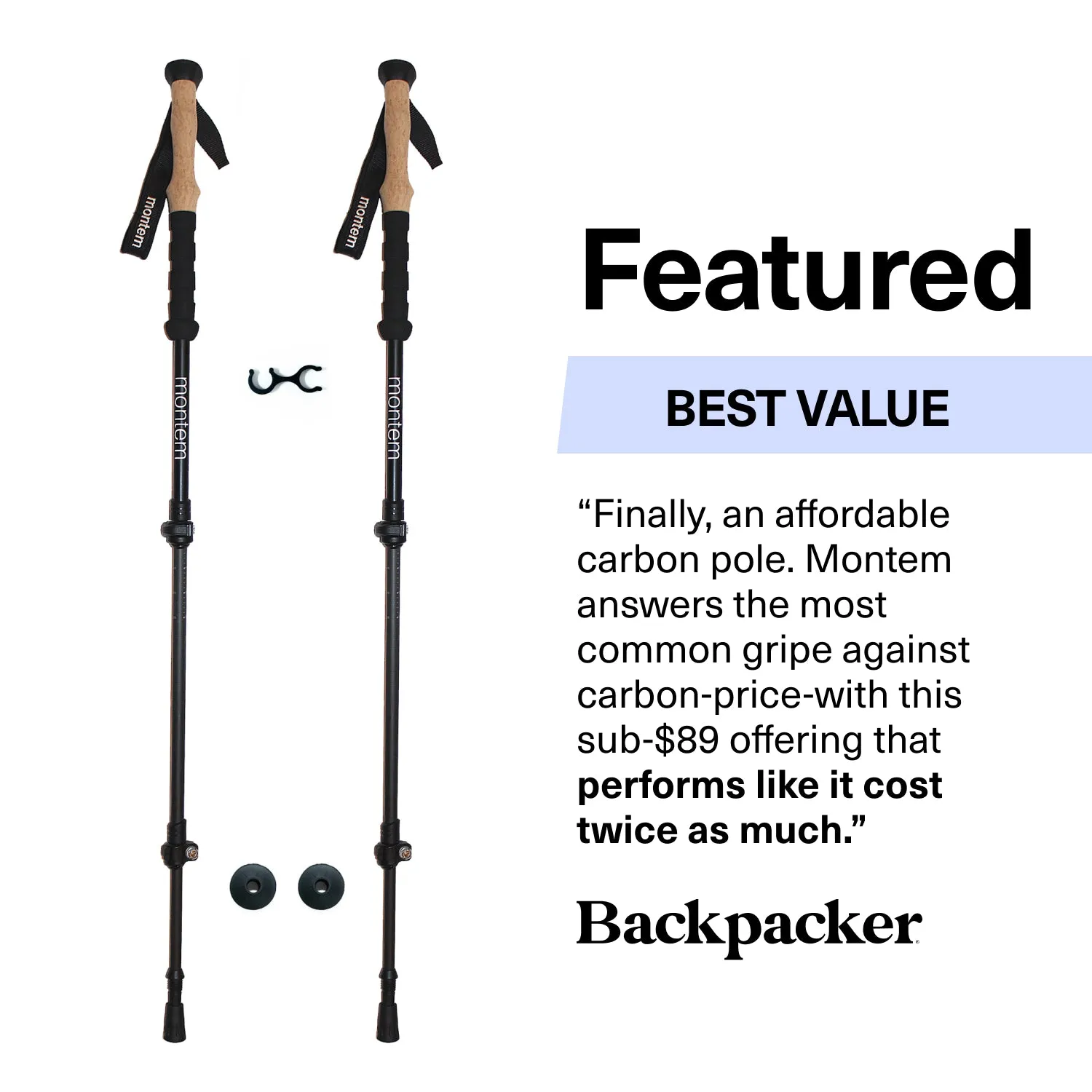 Ultra Light 100% Carbon Fiber Trekking Poles